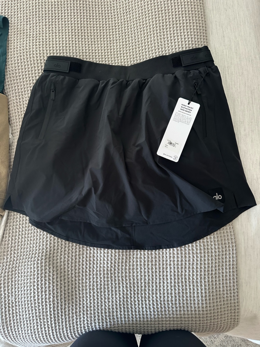 ALO Yoga Black Athletic Skort